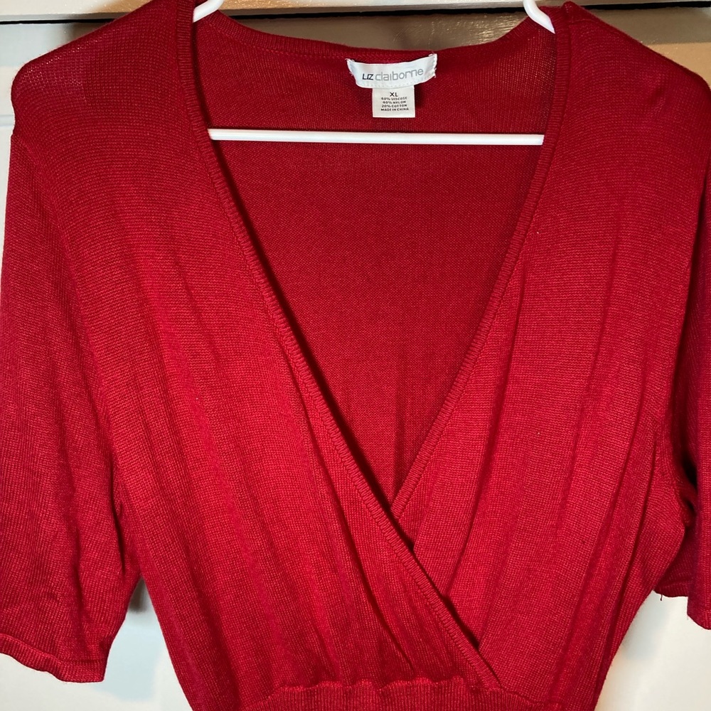 Liz Claiborne Red Dress - Picture 2 of 4